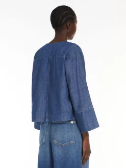 Denim sailor blouse