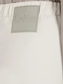 Denim-effect jersey trousers