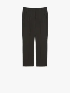 Double viscose canvas trousers