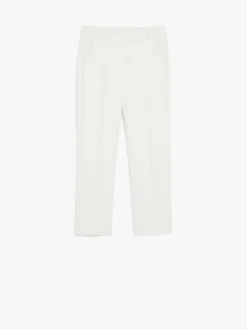 Double viscose canvas trousers