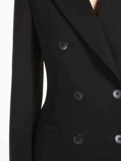 Double-breasted cady blazer