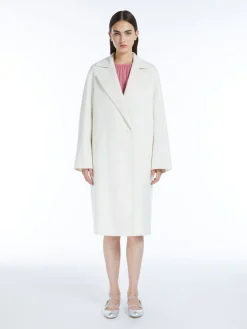 Double-breasted wool and cashmere coat
