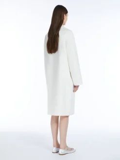 Double-breasted wool and cashmere coat