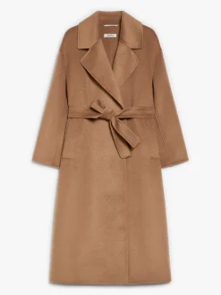 Double-breasted wool and cashmere coat