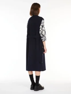Double-breasted wool coat