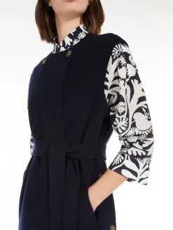 Double-breasted wool coat