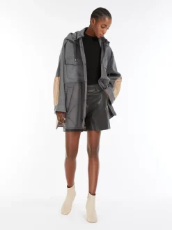 Double-sided wool and nylon jacket