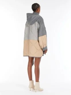 Double-sided wool and nylon jacket