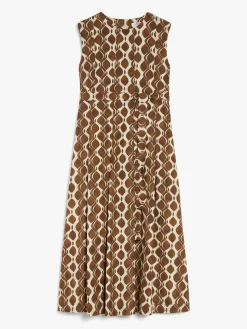 Dress in printed poplin
