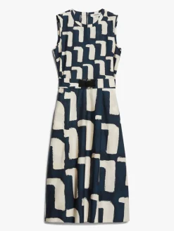 Dress in printed poplin