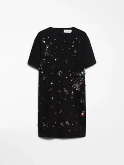 Embroidered double-layer dress
