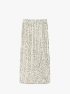 Embroidered tulle skirt