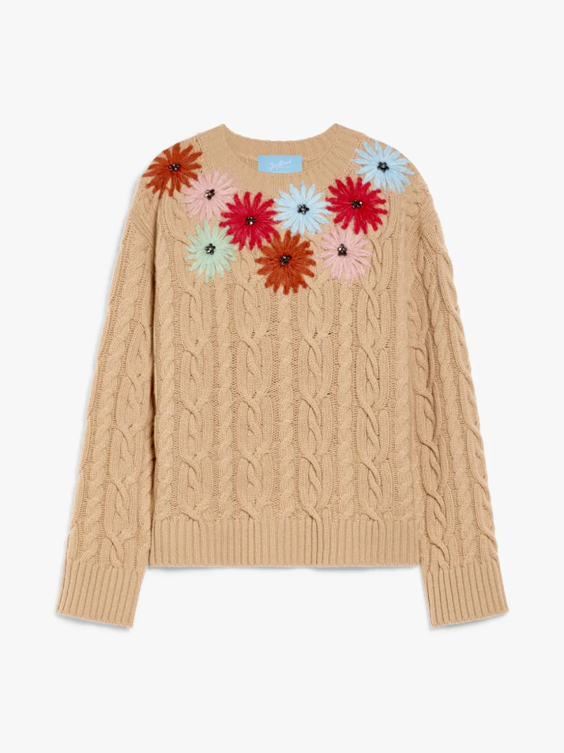 Embroidered wool sweater