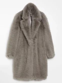 Faux fur coat