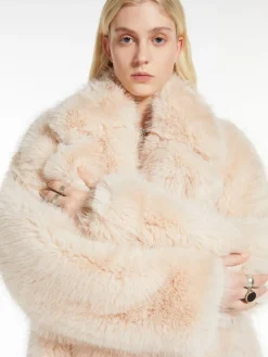 Faux fur coat