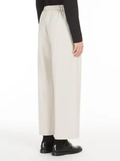 Flannel jogging trousers