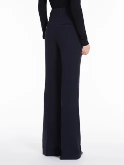 Flared cady trousers