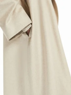 Flared cashmere coat
