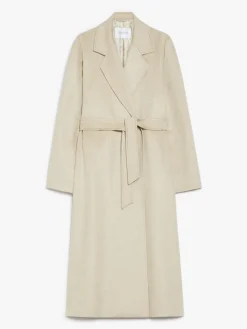 Flared cashmere coat