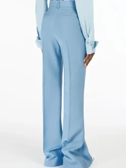 Flared slim-fit trousers