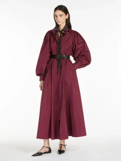 Flared taffeta dress
