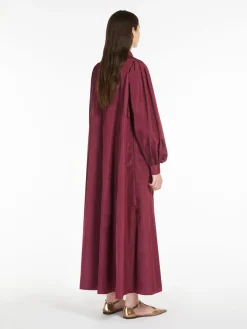 Flared taffeta dress