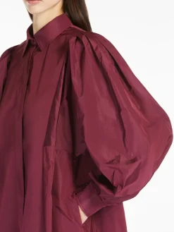 Flared taffeta dress