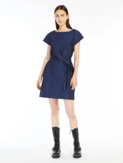 Flared taffeta dress