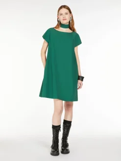 Flared taffeta dress