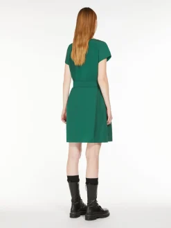 Flared taffeta dress