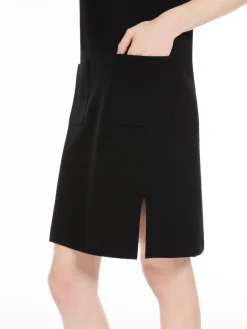 Flared viscose dress