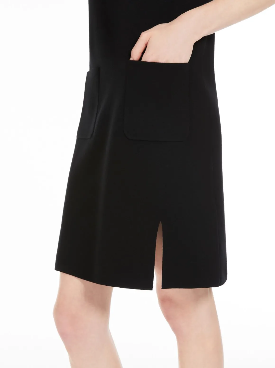 Flared viscose dress