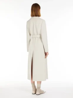 Flared wool coat