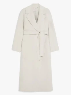 Flared wool coat