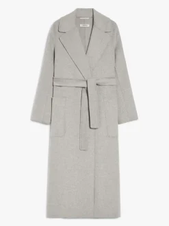 Flared wool coat