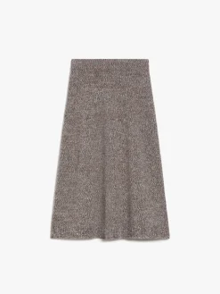 Flared wool skirt
