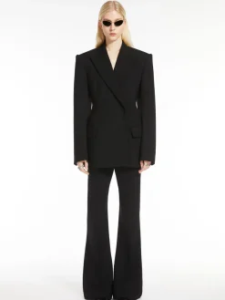 Flared wool-blend trousers - KLEPSYDRA CAPSULE