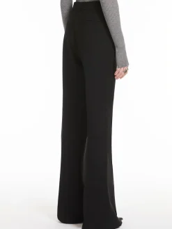 Flared wool-blend trousers - KLEPSYDRA CAPSULE