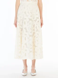 Floral lace skirt