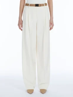 Flowing cady trousers