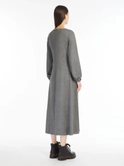 Flowing jacquard jersey dress