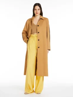 Flowing silk trousers