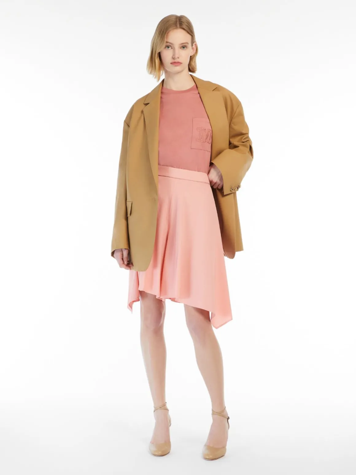 Fluid silk shorts