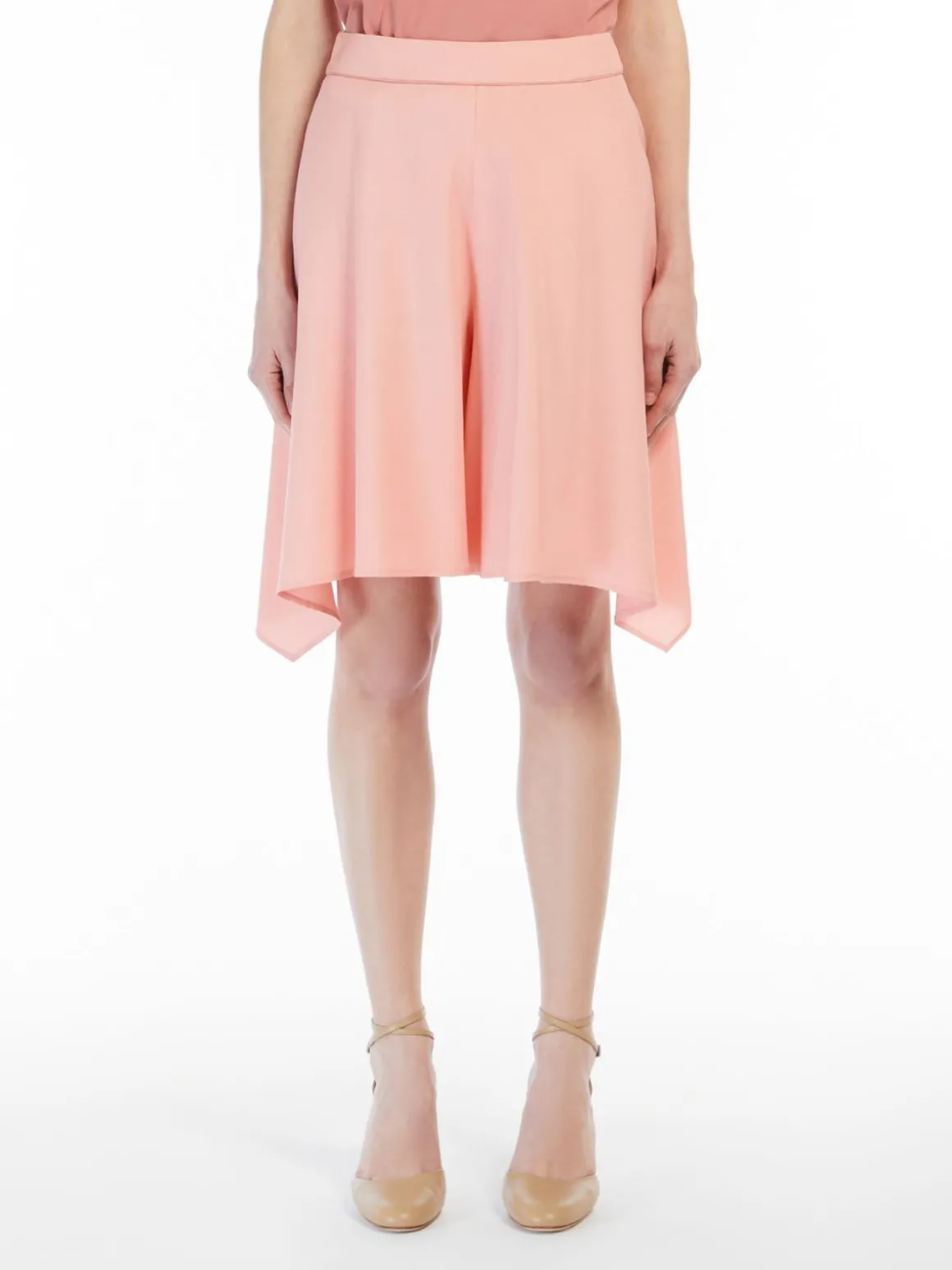 Fluid silk shorts