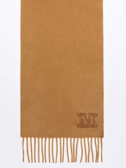 Fringed cashmere stole