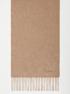 Fringed cashmere stole