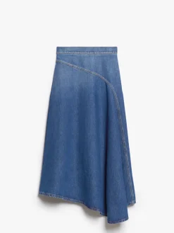 Full denim skirt
