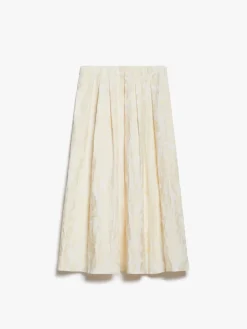 Full embroidered cotton skirt