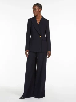 Gabardine wool blazer
