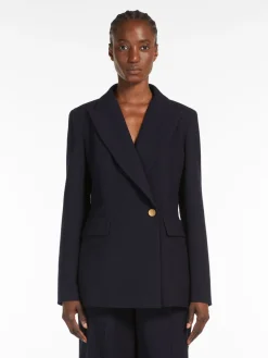 Gabardine wool blazer